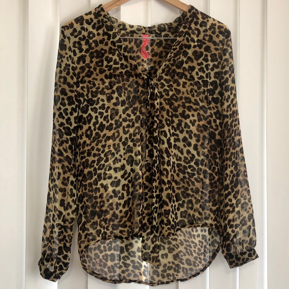 Eighty Sixty Cheetah Print Blouse